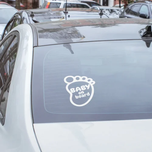 Αυτοκόλλητο Baby on Board Πατούσα
