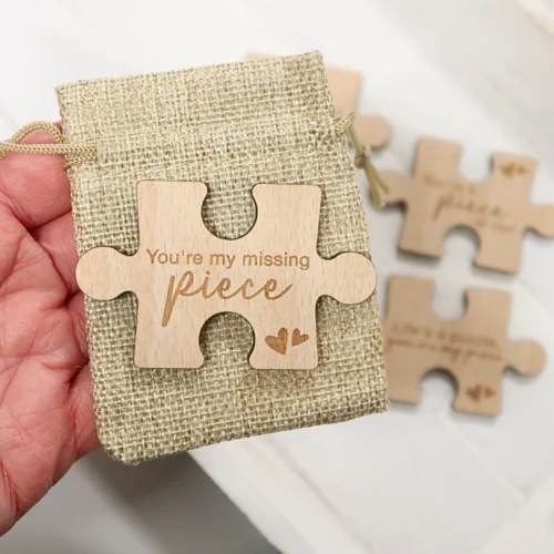 Ξύλινο κομμάτι Παζλ με μήνυμα