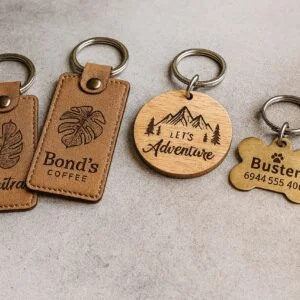 Μπρελόκ & Tags με εκτύπωση ή χάραξη laser