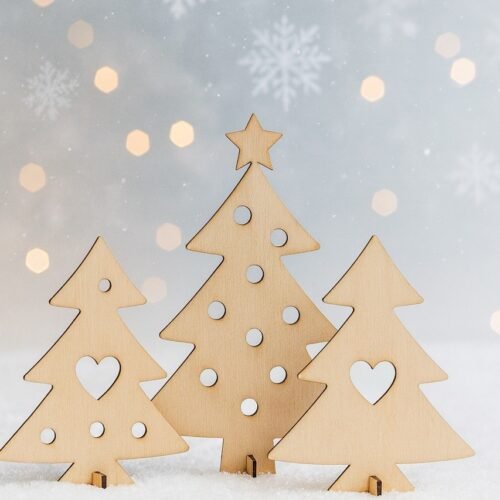 Ξύλινα Χριστουγεννιάτικα Δεντράκια - Δώστε προσωποποιημένο στιλ στα φετινά Χριστούγεννα