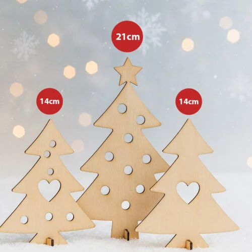 Ξύλινα Χριστουγεννιάτικα Δεντράκια - Δώστε προσωποποιημένο στιλ στα φετινά Χριστούγεννα