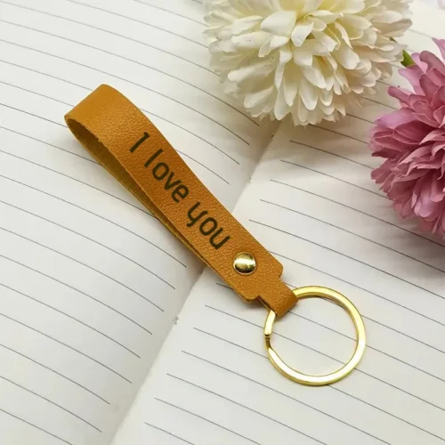 Μπρελόκ Recycled Leather | 7cm με δυνατότητα χάραξης Laser