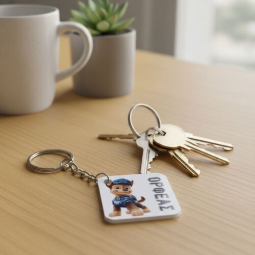 Προσωποποιημένο Μεταλλικό Μπρελόκ με εκτύπωση φωτογραφίας ή λογότυπου