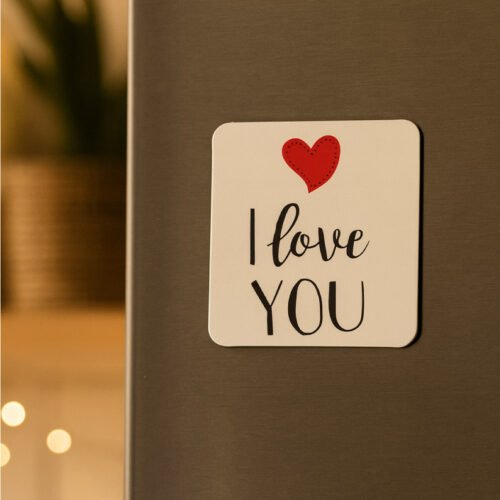 Προσωποποιημένο Ακρυλικό Μαγνητάκι Τετράγωνο (5x5 εκ.) – Με Φωτογραφία ή Μήνυμα